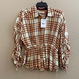 Free People Peach Tree Combo Top